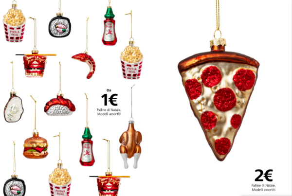 Pallina di natale pizza